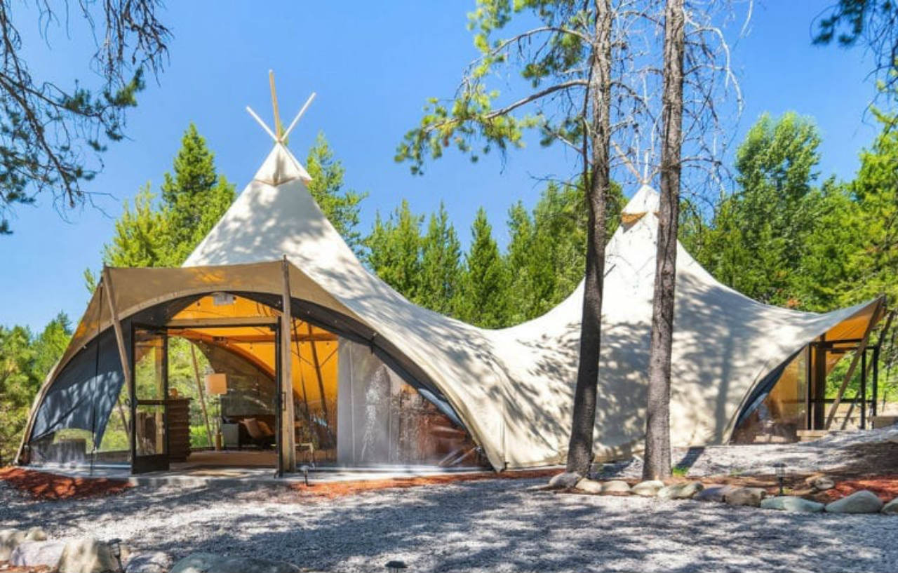 Under Canvas Glacier Coram Exterior photo